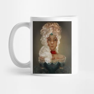 Low Brow Portrait of Marie Antoinette With Fantasy Jewelry Mug